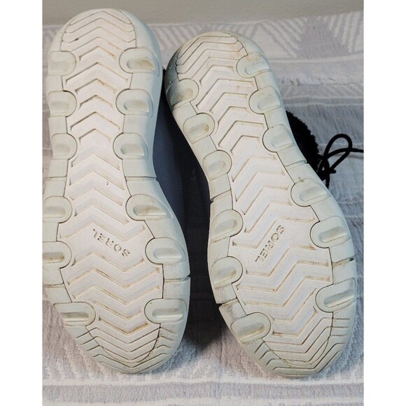 Sorel‎ Women’s Explorer Joan Cozy Boots Black/Charcoal Size 7.5 (NL4455-011) - Picture 5 of 7